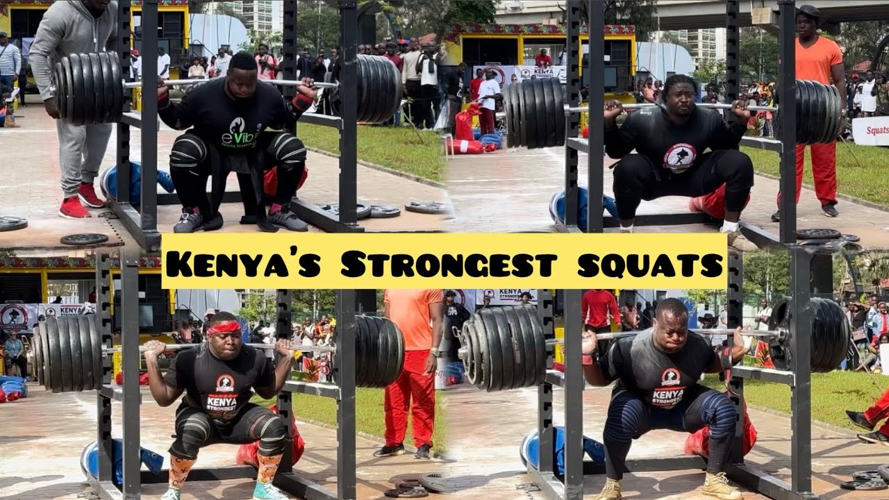 PART 1. Kenya Strongest Man 2023 Squats Challenge: Insane Strength, and Determination!