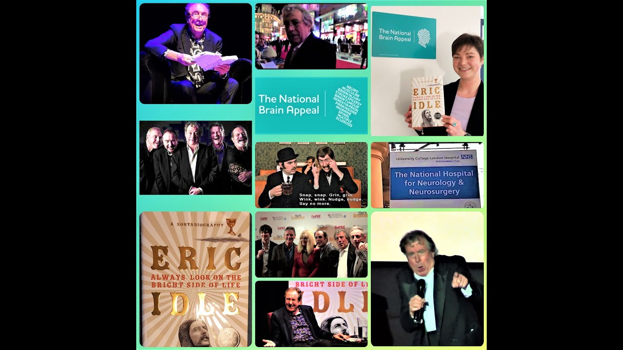 'The National Brain Appeal' for TERRY JONES / ERIC IDLE signed book donated to charity 3/2/20