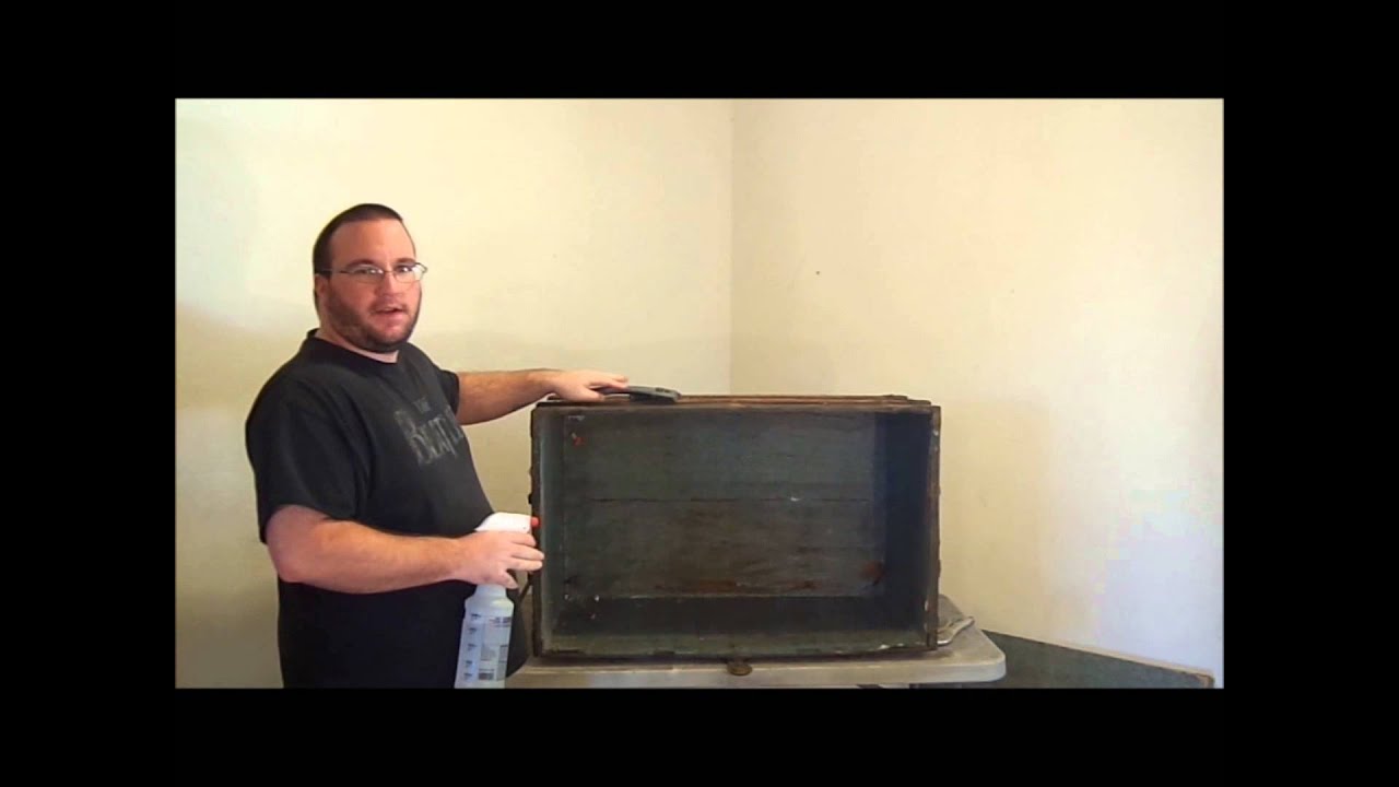 How to restore an antique trunk - Part 2 - www.antiquetrunksandchests.com