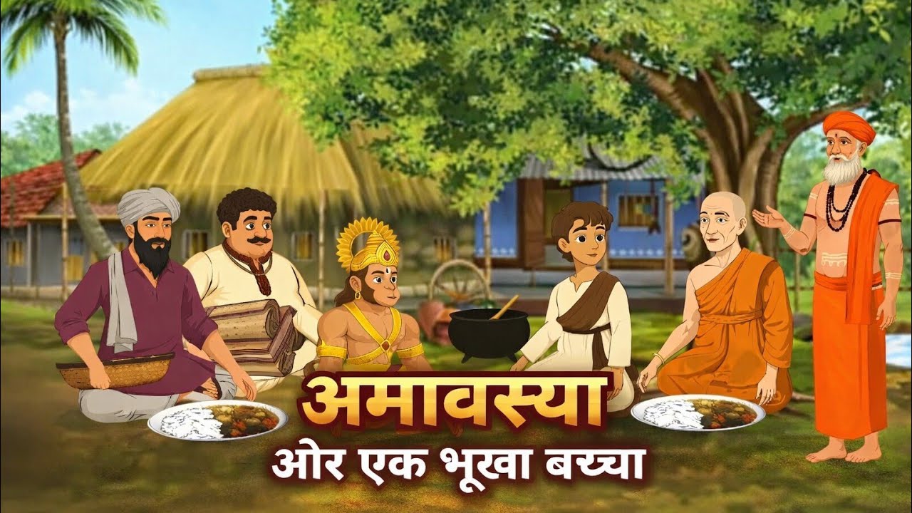 अमावस्या और एक भूखा बच्चा | Moral Story | Cartoon Video | Moral Stories In Hindi | Hindi Kahaniyan |