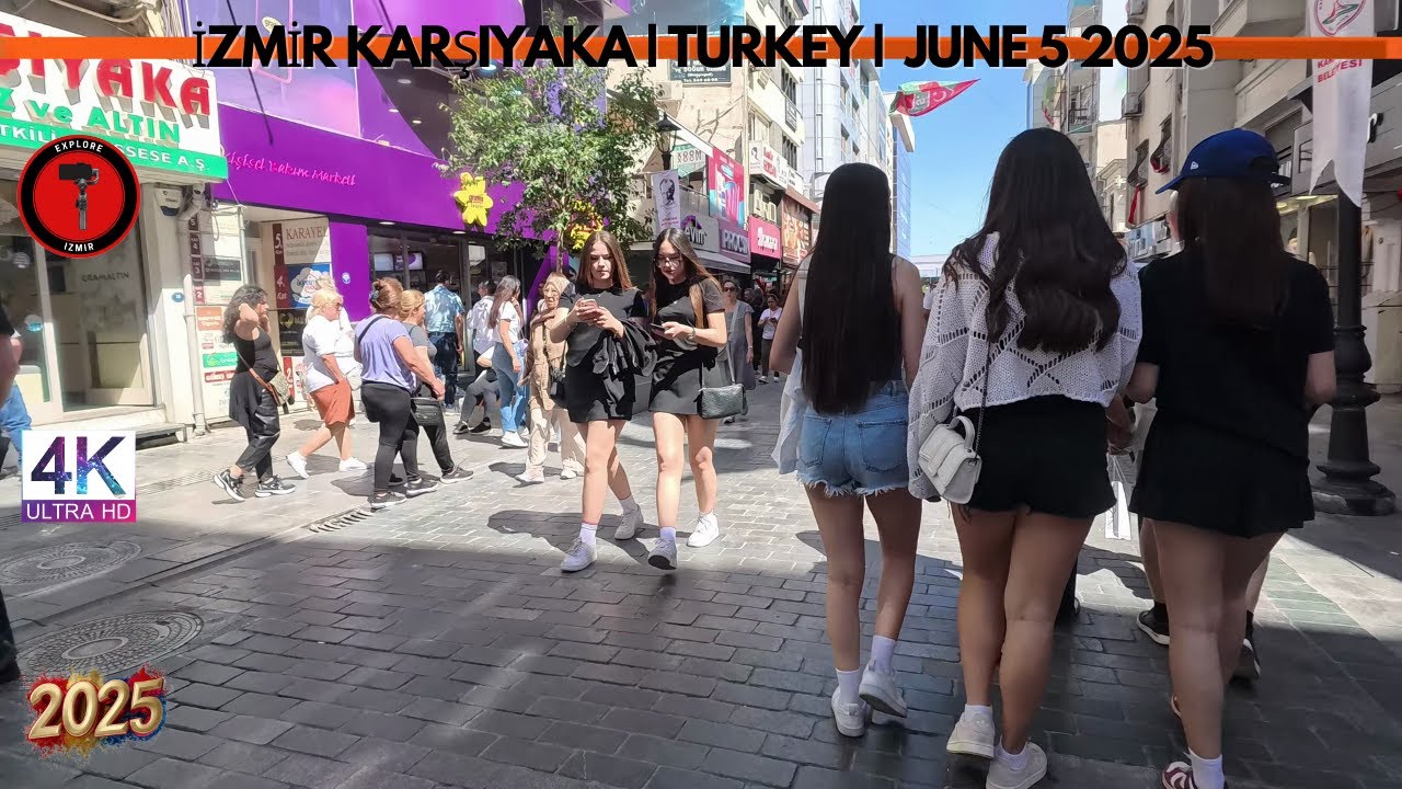 🇹🇷 IZMIR KARŞIYAKA 2025 Walking Tour | 4k UHD 60fps | İZMİR TÜRKİYE