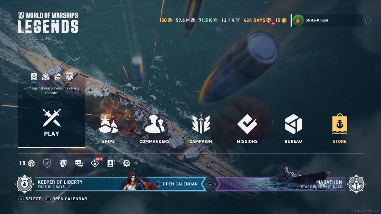 World of Warships Legends: VA Snow Sunday
