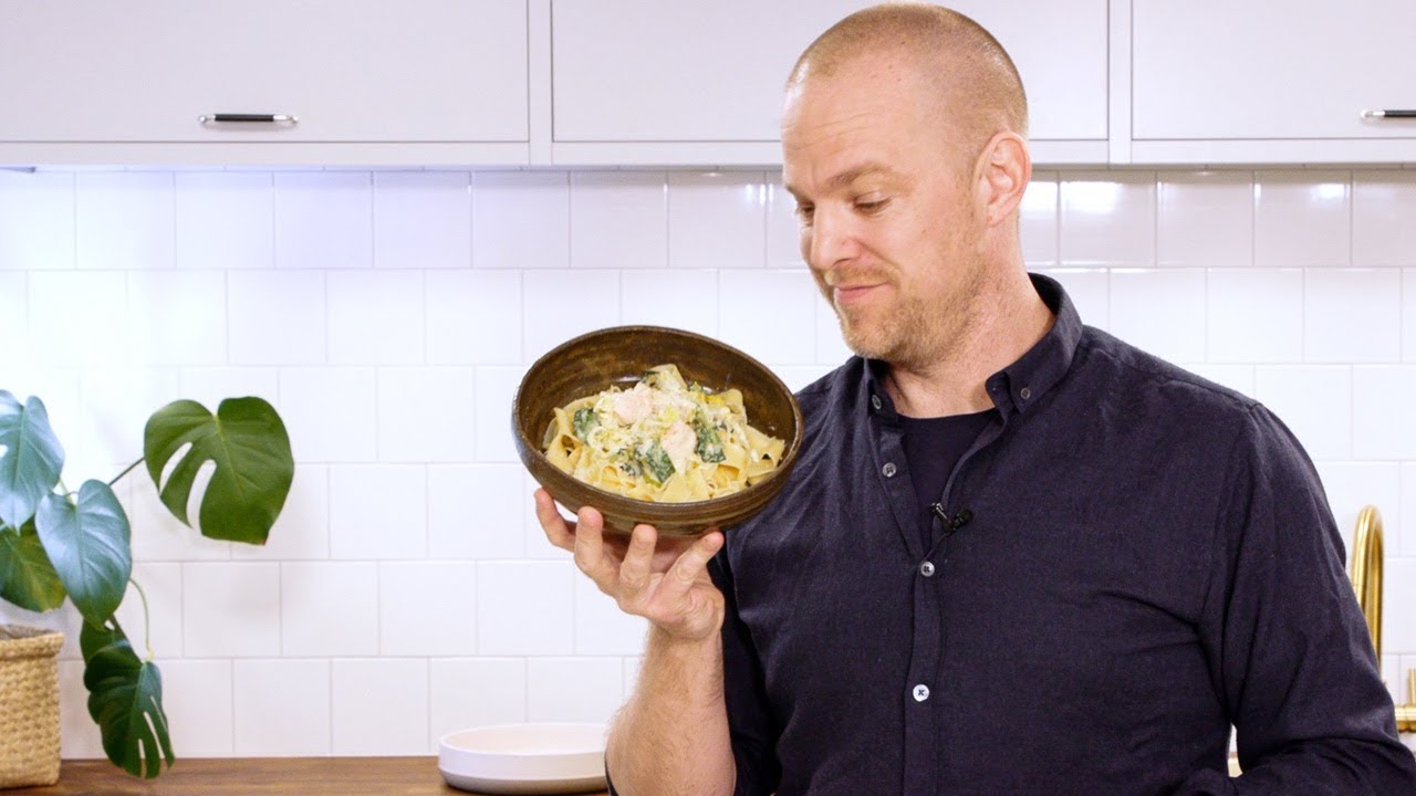 Snabb laxpasta för dig som sitter hemma