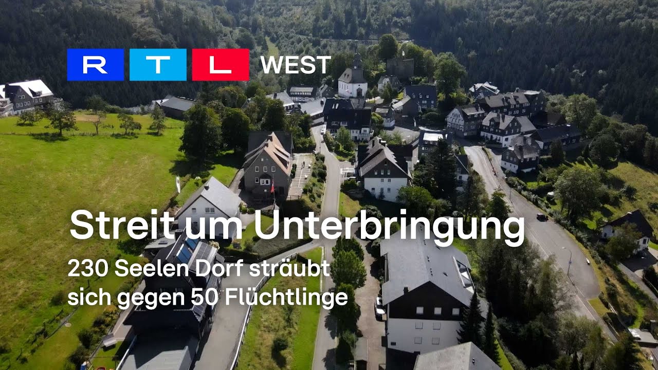 Streit um Unterbringung: 230 Seelen Dorf sträubt sich gegen 50 Flüchtlinge | RTL WEST, 24.08.2023