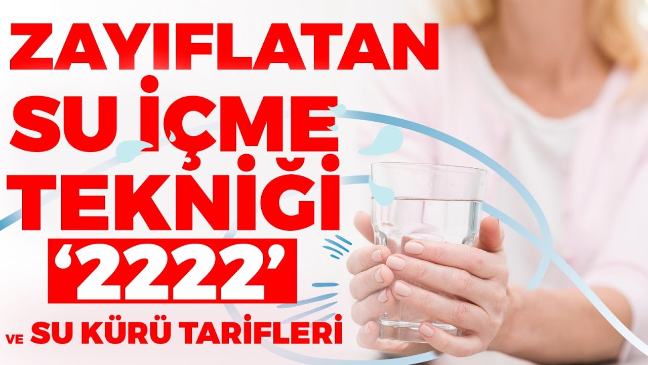Zayıflatan Su İçme Tekniği '2222' ve Su Kürü Tarifleri! Dr. Ayça Kaya Anlattı!