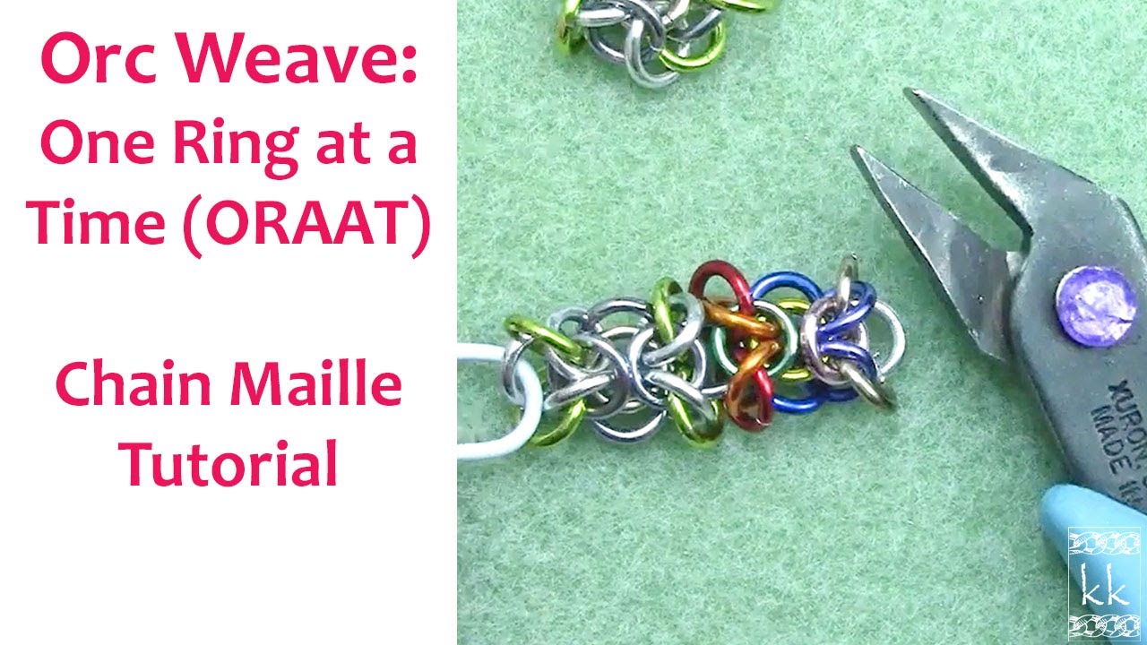 Orc Weave One Jump Ring at a time Weaving Method