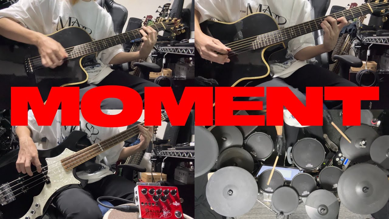 [TAB]THE GAZETTE - MOMENT Live version[Guitar Bass Drum Cover]