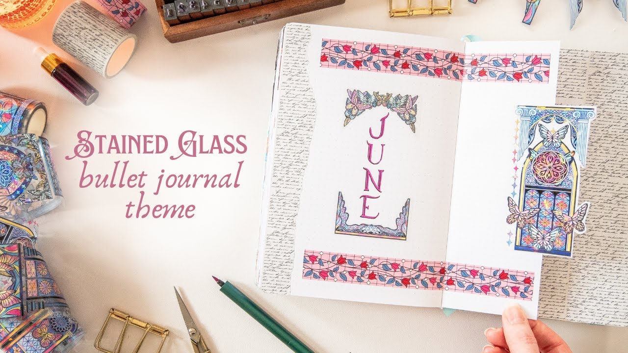 June Bullet Journal Setup 📖 Fantasy Windows Theme