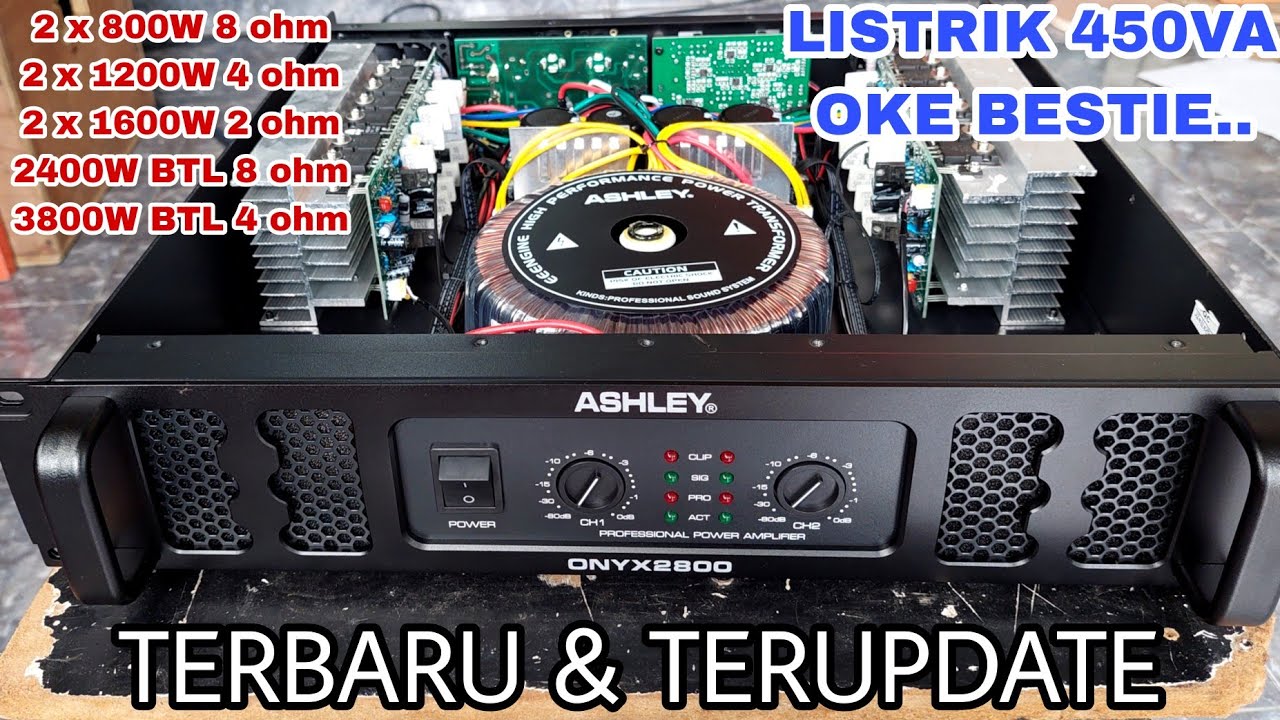 POWER ASHLEY ONYX2800 // TERBARU TERUPDATE // LISTRIK 450VA GLERRR