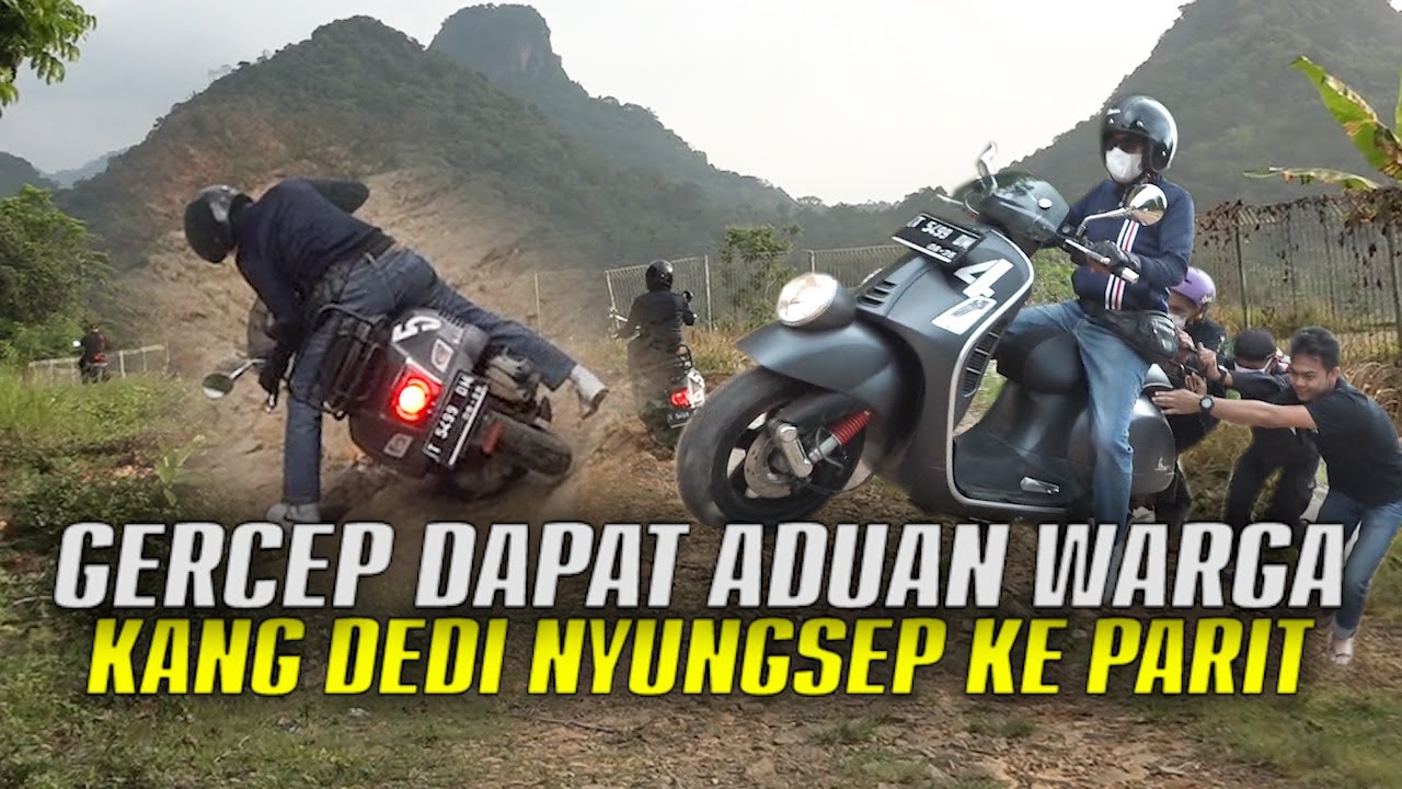 ADA KABAR MACAN NGAMUK TURUN GUNUNG | KANG DEDI GERAK CEPAT | MOTORNYA NYUNGSEP KE PARIT