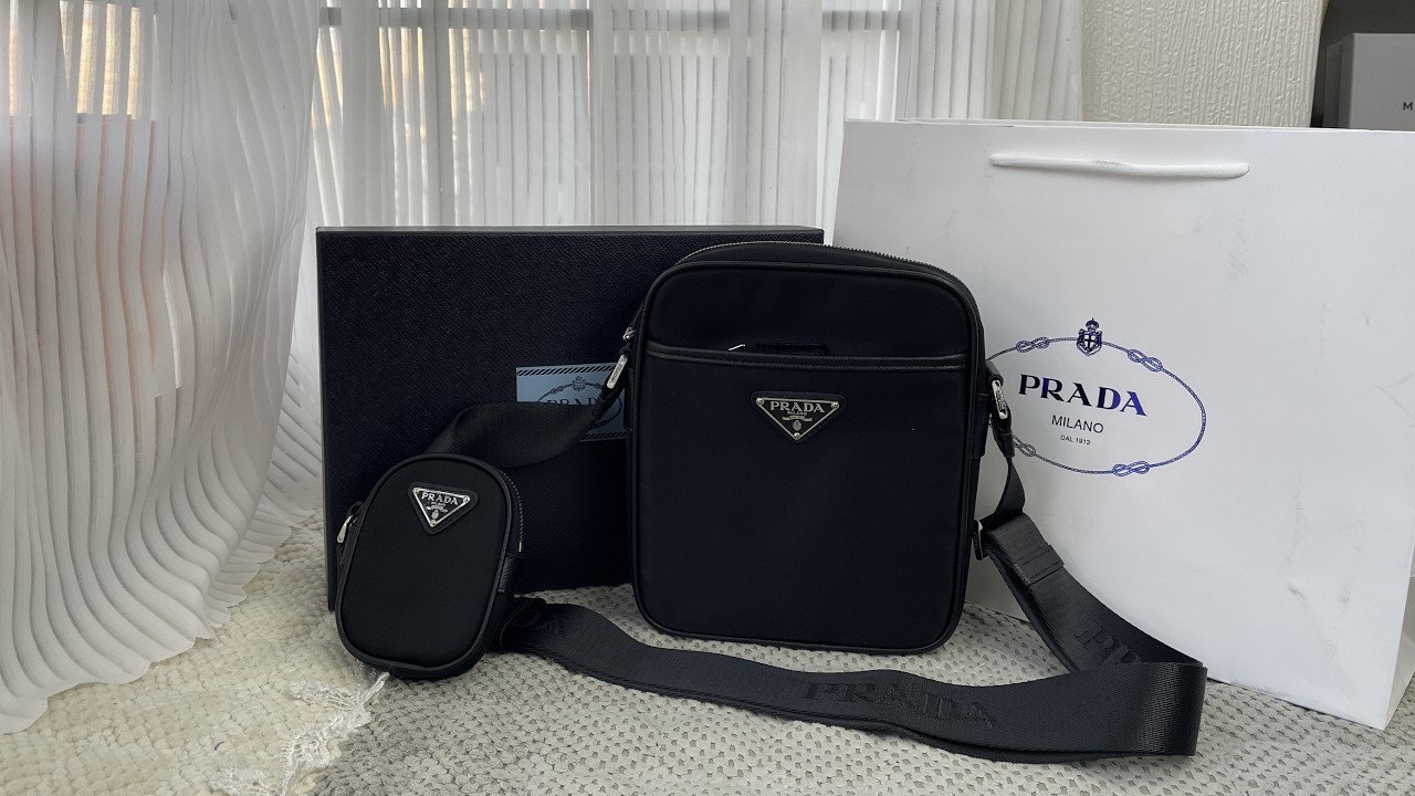 Prada Crossbody Bag Small Black Review #bag #review #unboxing