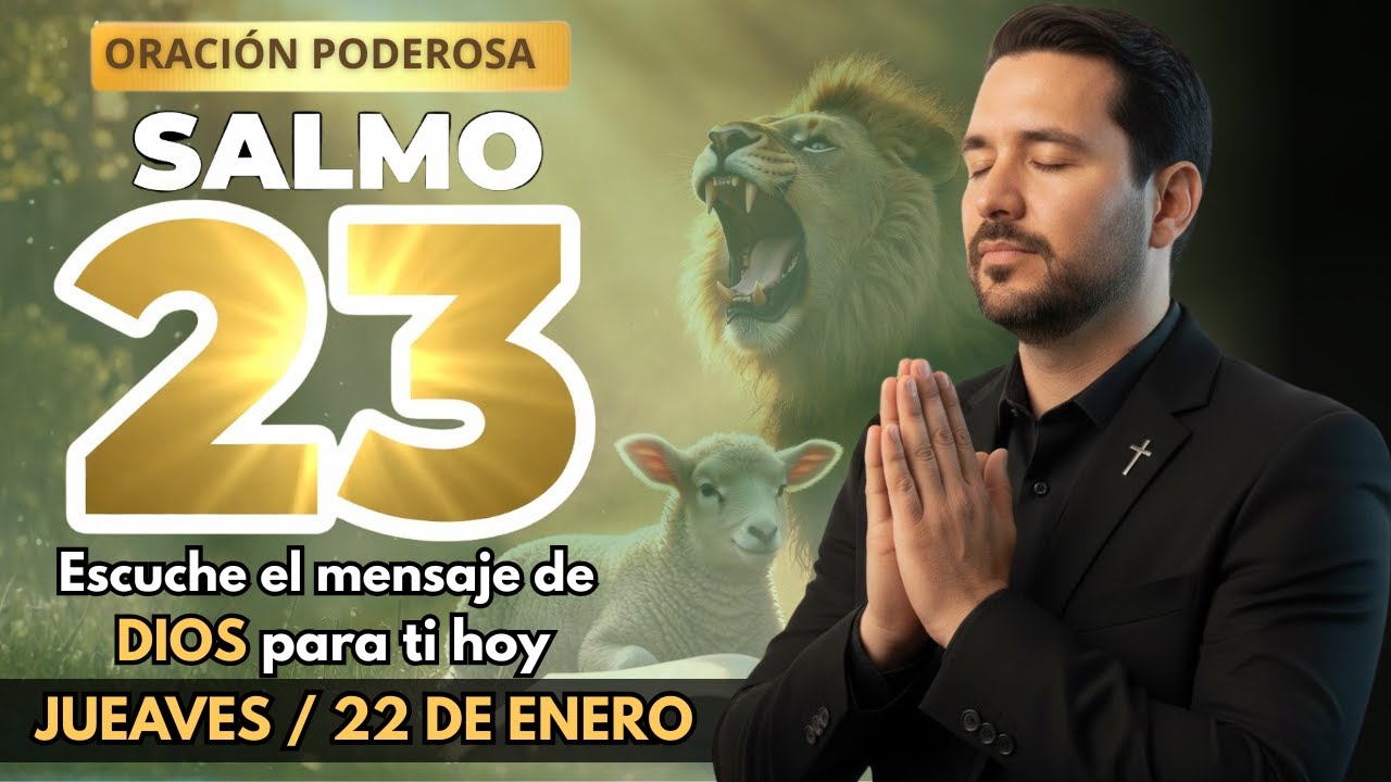 ORACIÓN PODEROSA DEL DÍA - Jueves 22 de Enero (Salmo 23)