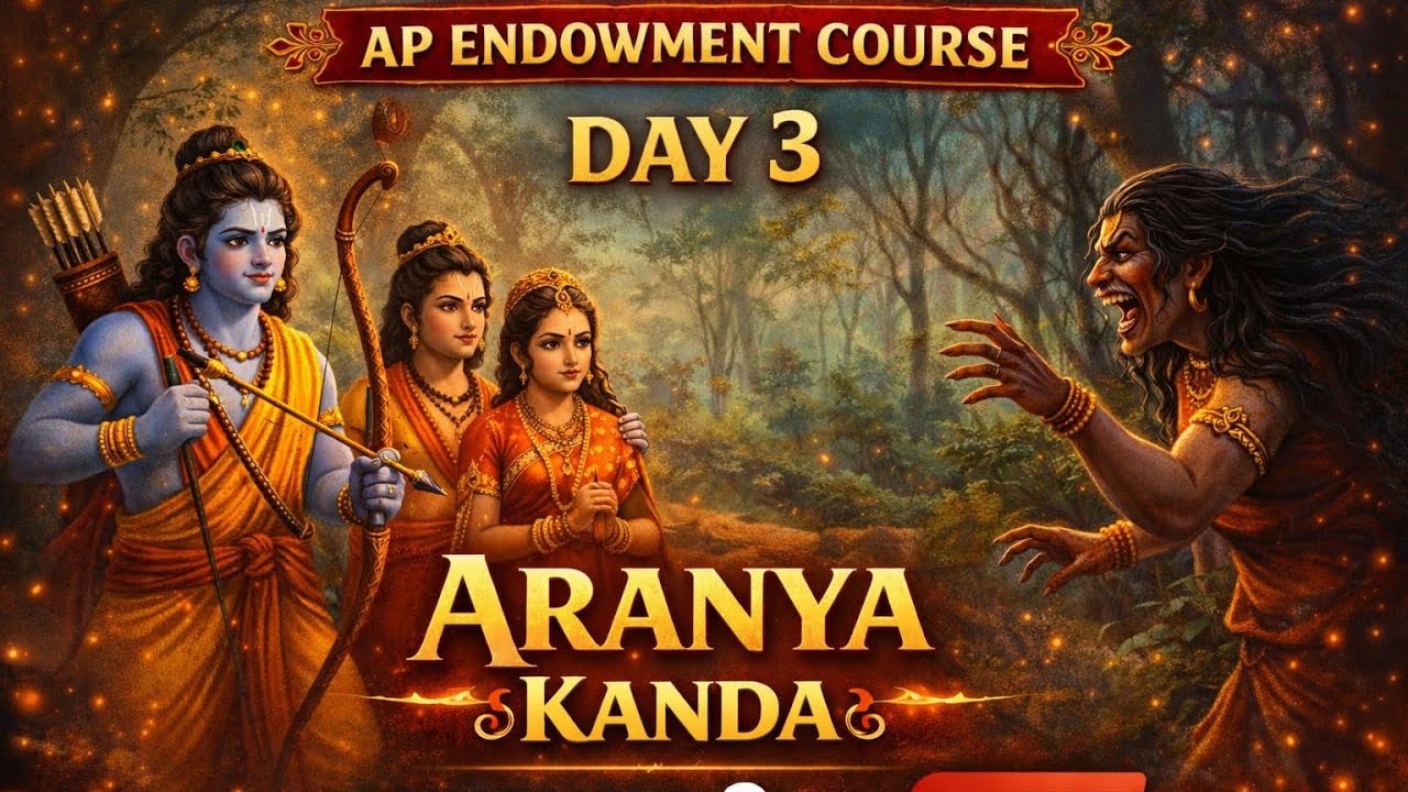 AP Endowment Ramayanam Class-3 | Aranya kanda #appsc #ramayanam #mahabharatam  #endowment