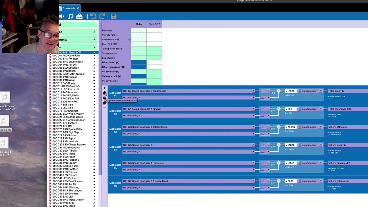 Soundfont Modulators: Livestream
