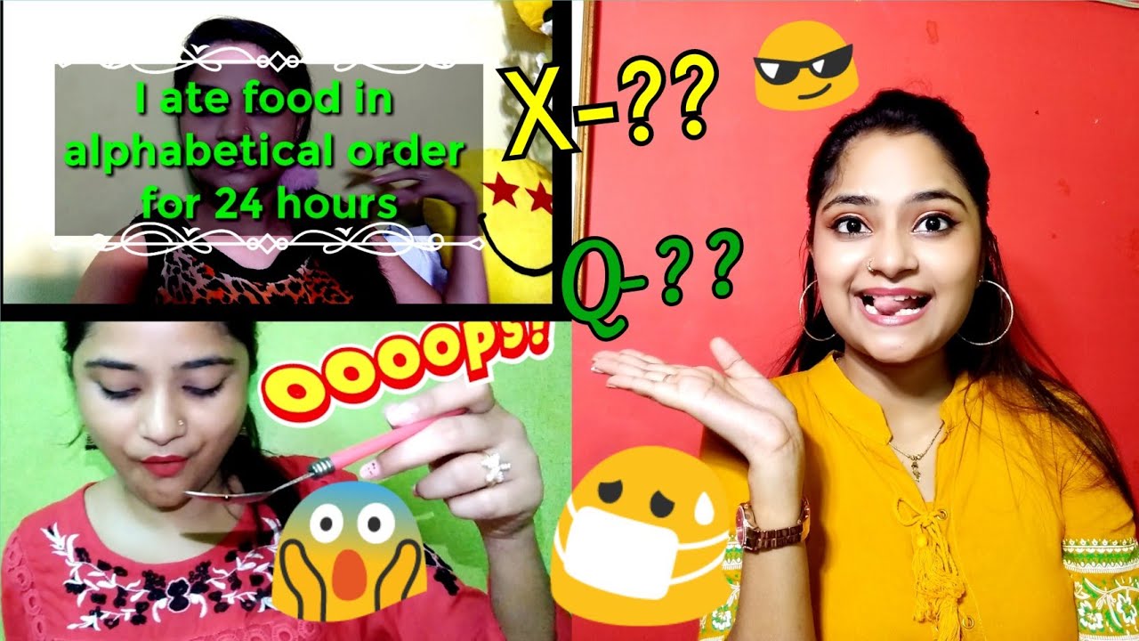 I only ate Food in alphabetical order for 24 hours challenge, Did I complete this challenge, A to Z