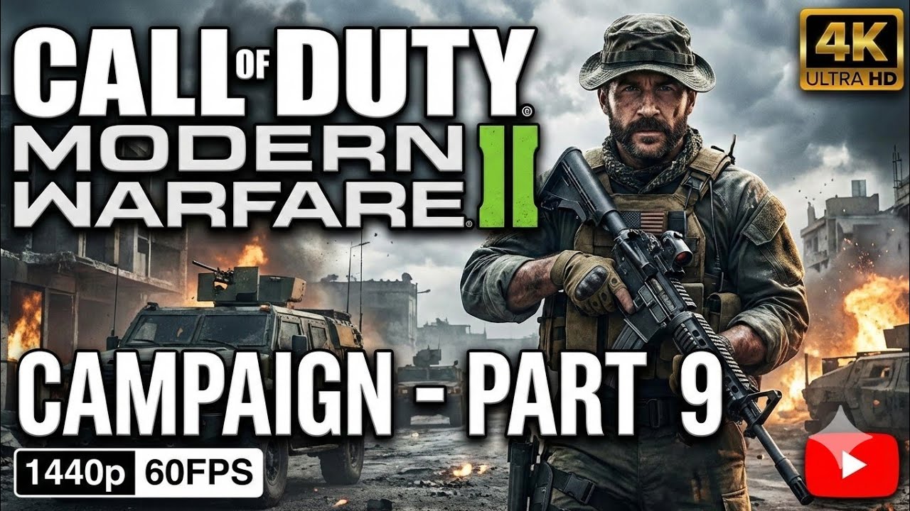 Call of Duty Modern Warfare 2 Campaign - Part 9 Playthrough (1440p 60FPS)