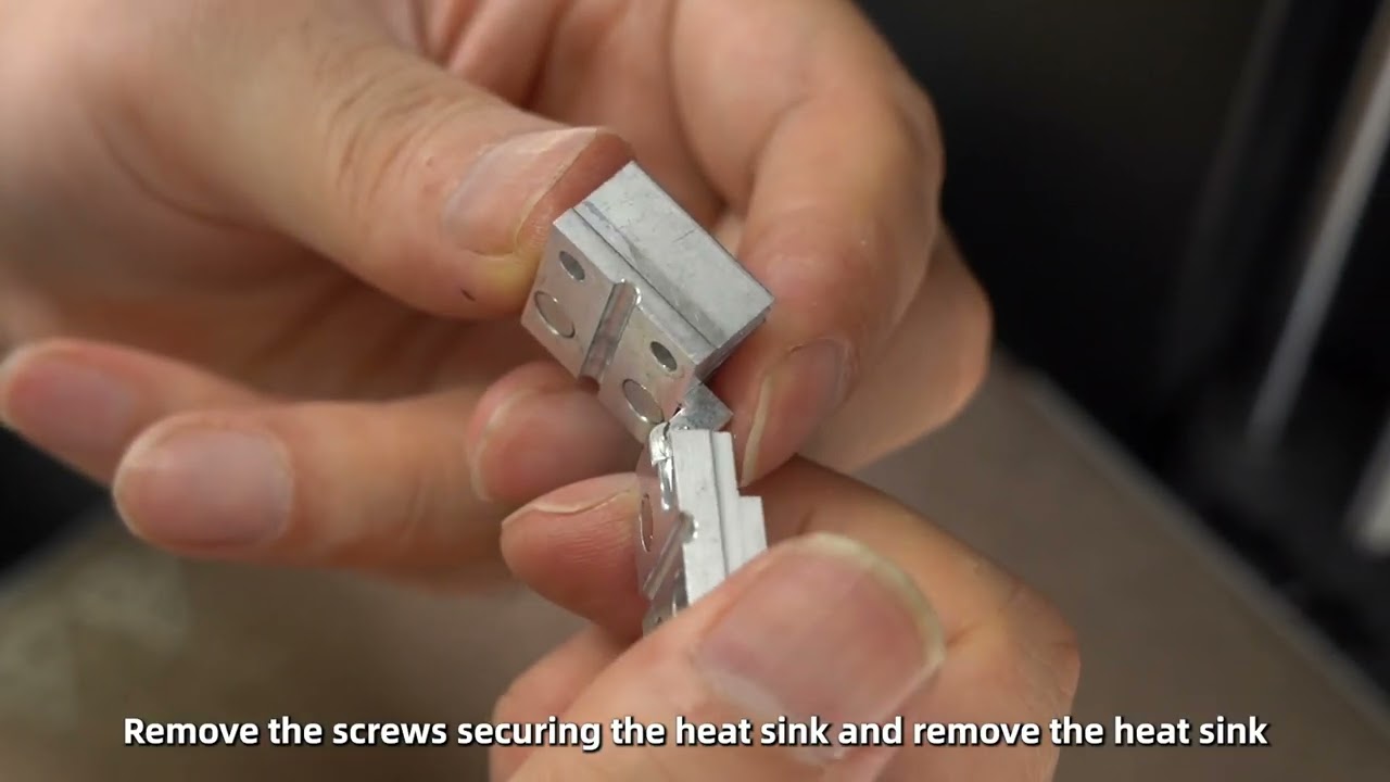 Replace the heat sink