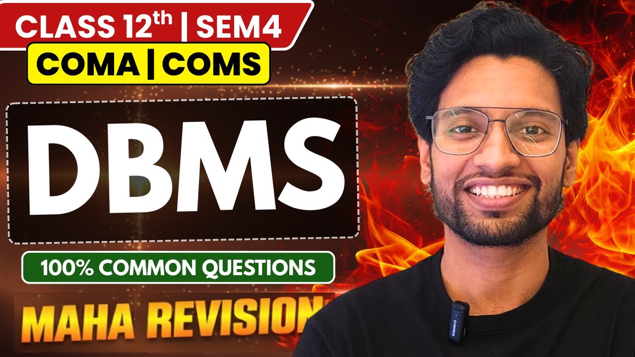 class 12 4th semester  Computer Application Suggestion | Computer Science - DBMS in one shot