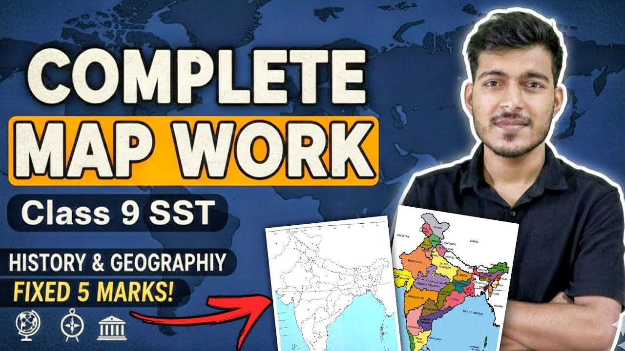Class 9 SST Complete Map Work | Geography and History Map Revision | NCERT Map | Social With Sumit 