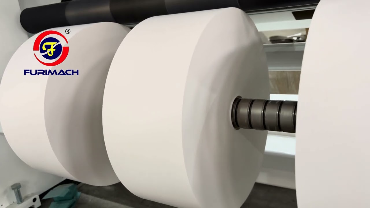 Slitter Rewinder Machine for Converting Label Paper Jumbo Roll | Paper Slitter Rewinder