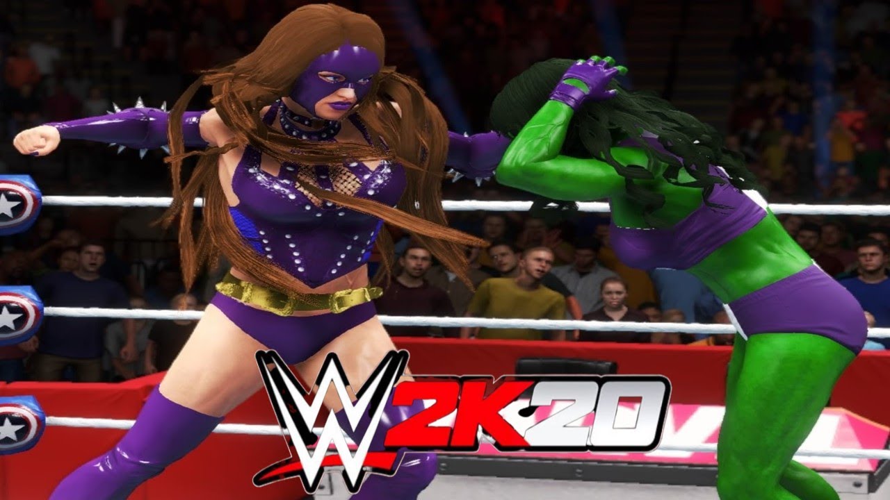 She-Hulk v Titania! - WWE 2K20 Requested 2 Out Of 3 Falls Count Anywhere Match