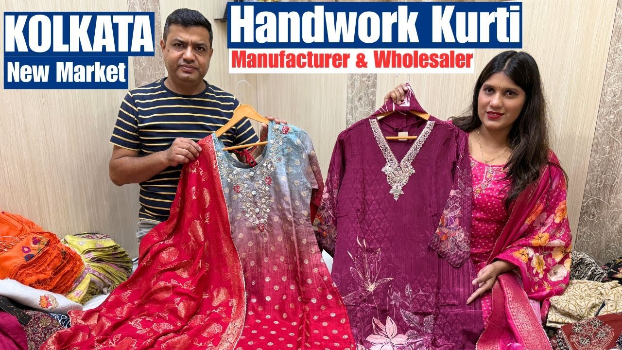 Handwork Kurti Manufacturer & Wholesaler New Market Kolkata | Gee Tex