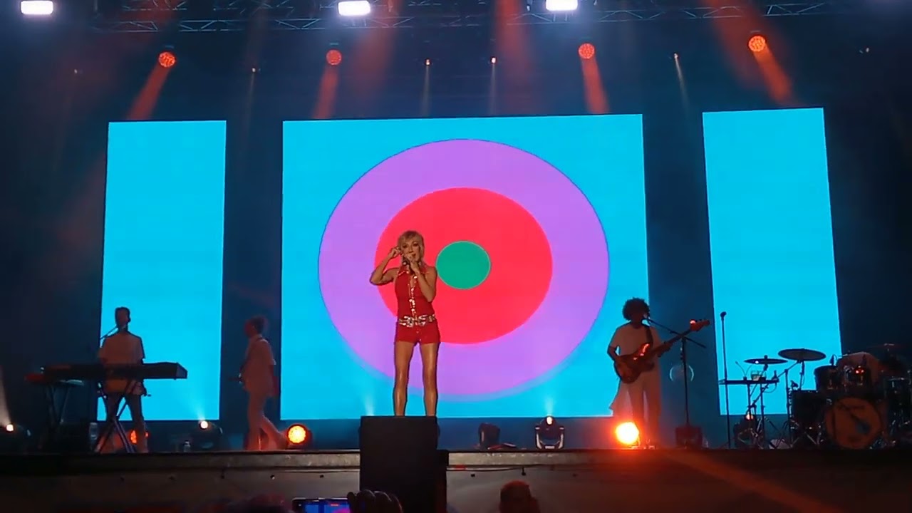 Ana Torroja en las fiestas de María Pita (Coruña 2022). 
