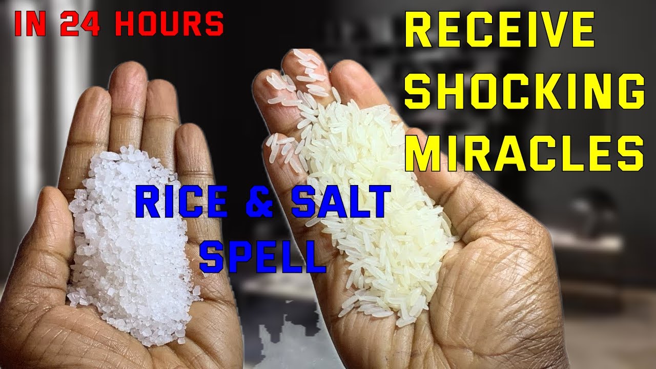 Do This RICE AND SALT SPELL For 24 Hours And See What Happens Next