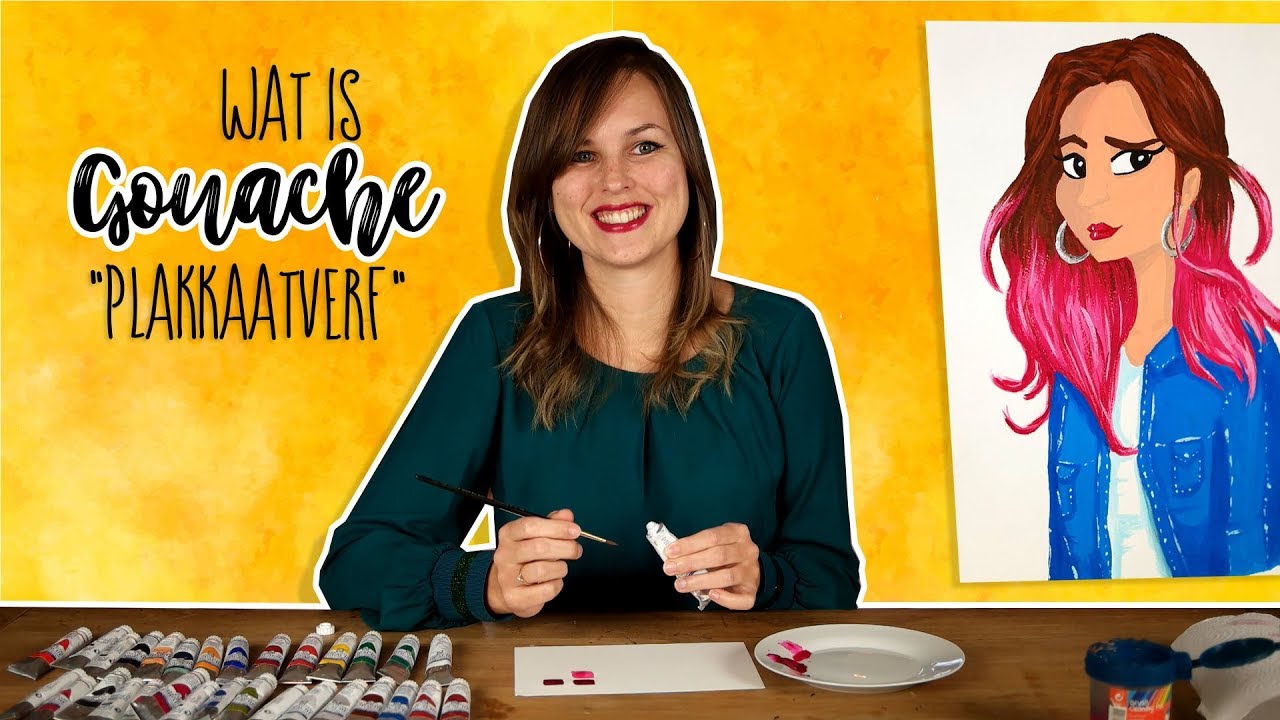 Wat is gouache (plakkaatverf) en hoe gebruik je het? Nederlands | CreaChick