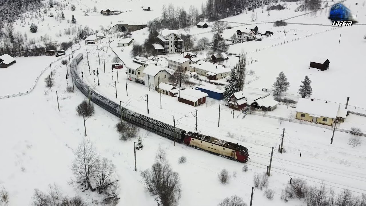 Trenurile Zăpezii în Pasul Mestecăniș 🚊☃🗻🚊 The Snow Trains in Mestecăniș Pass - 28 Decembrie 2021