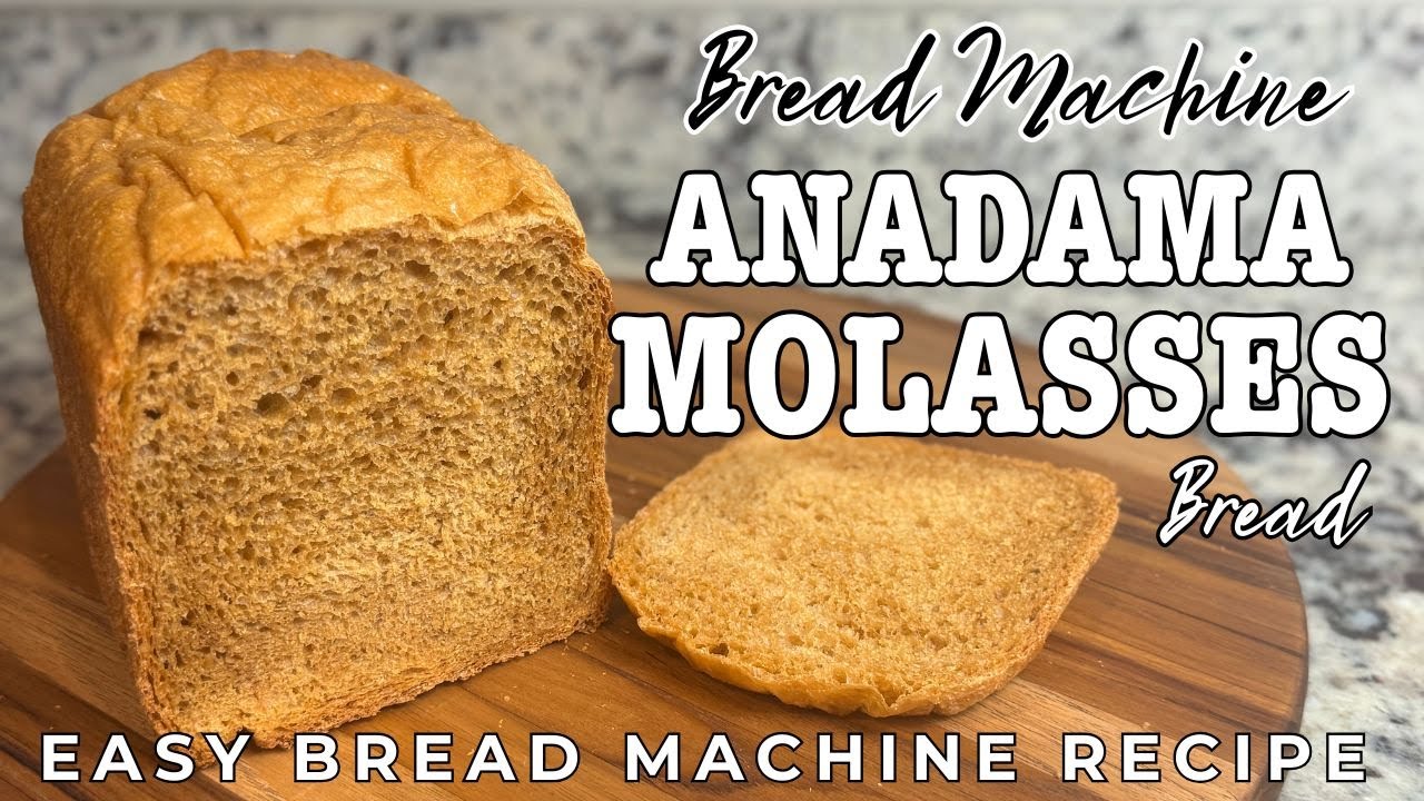 Easy Anadama Bread in a Bread Machine | Soft New England Molasses Bread Recipe