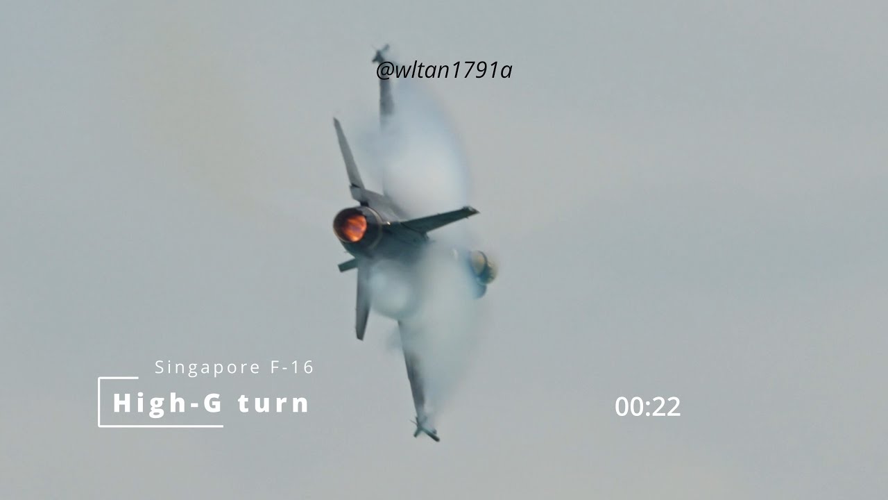 How fast can an F-16 turn? #fighterjet #f16 #thersaf #airforce #airshow #aerobatic #dogfight