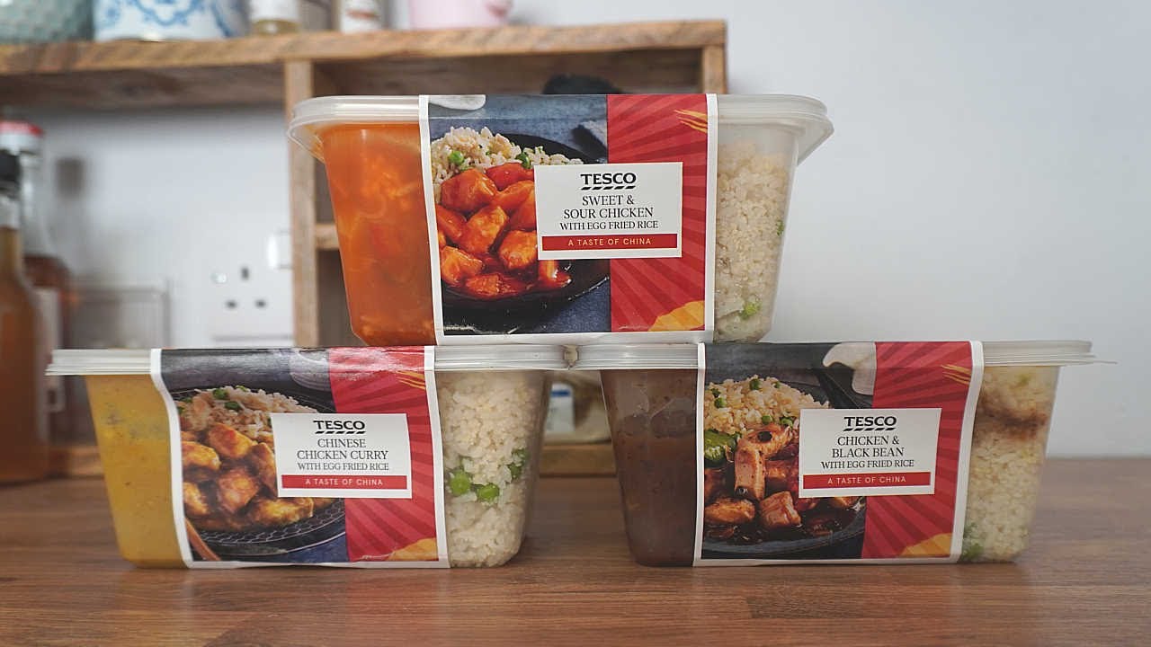 Tesco £2.50 Chinese Takeaway ready meals taste test and review