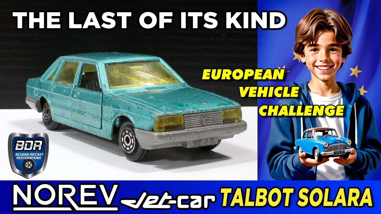 The last of its brand - Norev JetCar 893 Talbot Solara Custom Diecast Restoration