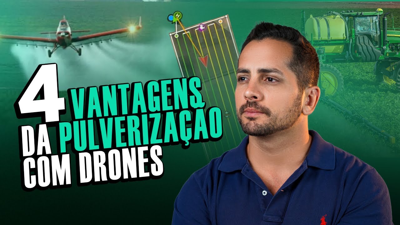 4 VANTAGENS DA PULVERIZA&Ccedil;&Atilde;O COM DRONE