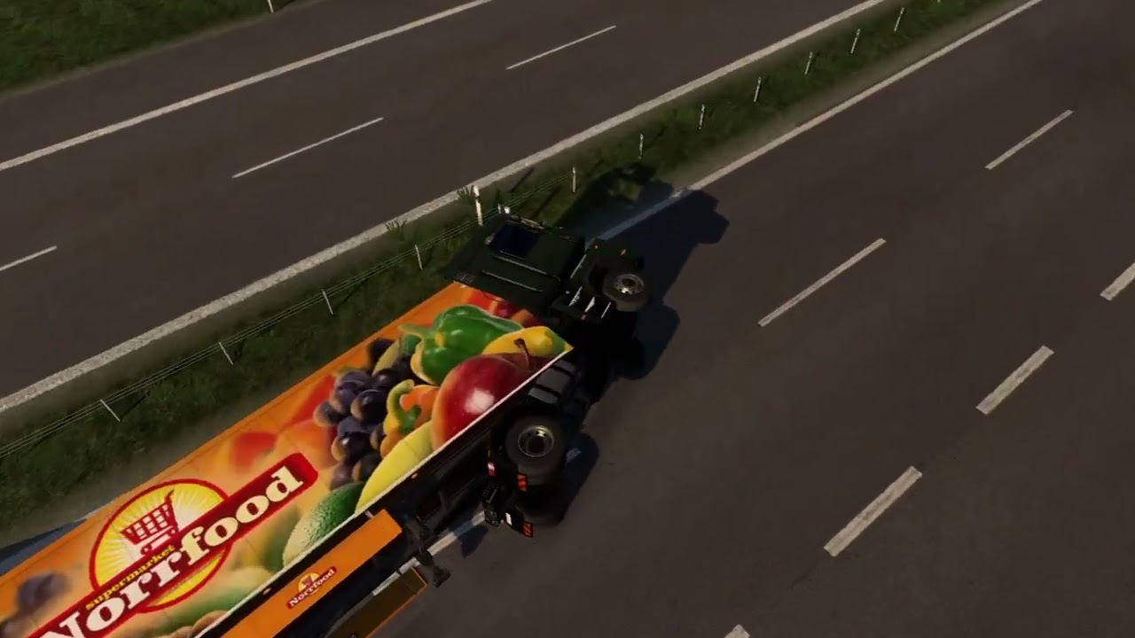 Euro Truck Simulator 2    RECKLESS DRIVING ( idk wtf was I doing)