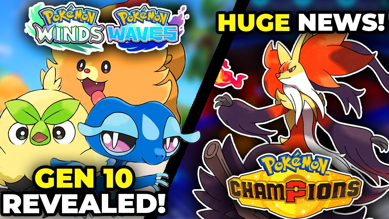 Pokemon Just Revealed GENERATION 10... (Pokemon Winds and Waves, Pokemon Champions News)