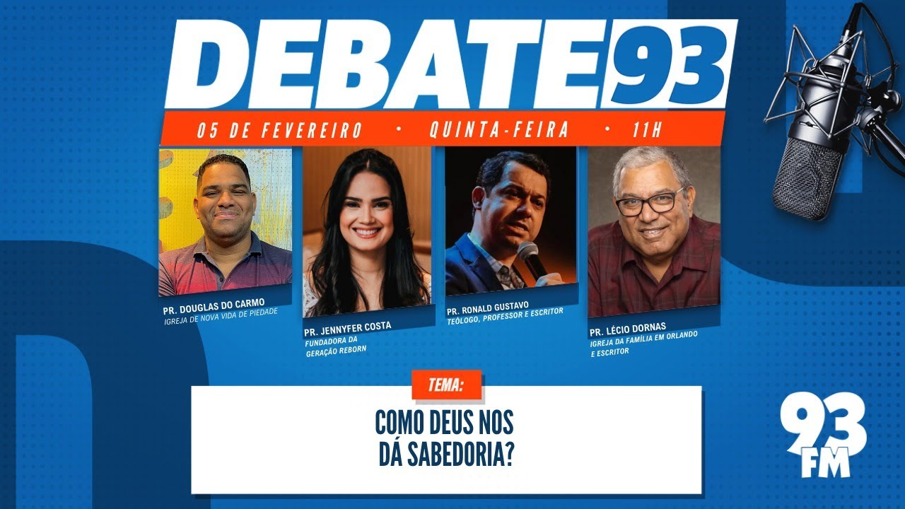 Sabedoria - O que é sabedoria de acordo com a Bíblia? - Debate 93 - 05/02/2026