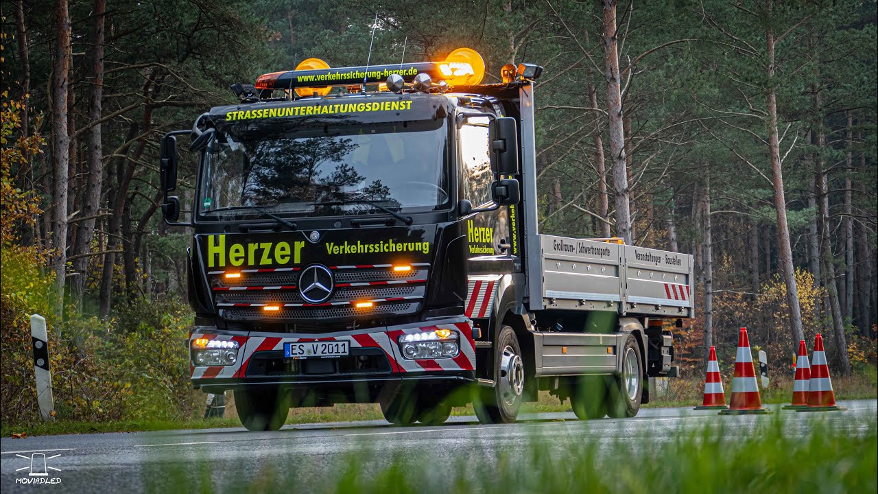 Verkehrssicherung Herzer LKW Straßenunterhaltungsdienst // Hänsch DBW 4000 // Nissen