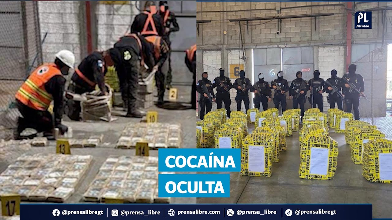 Incautan 1.7 toneladas de cocaína de Costa Rica, valoradas en Q180 millones, en Puerto Quetzal