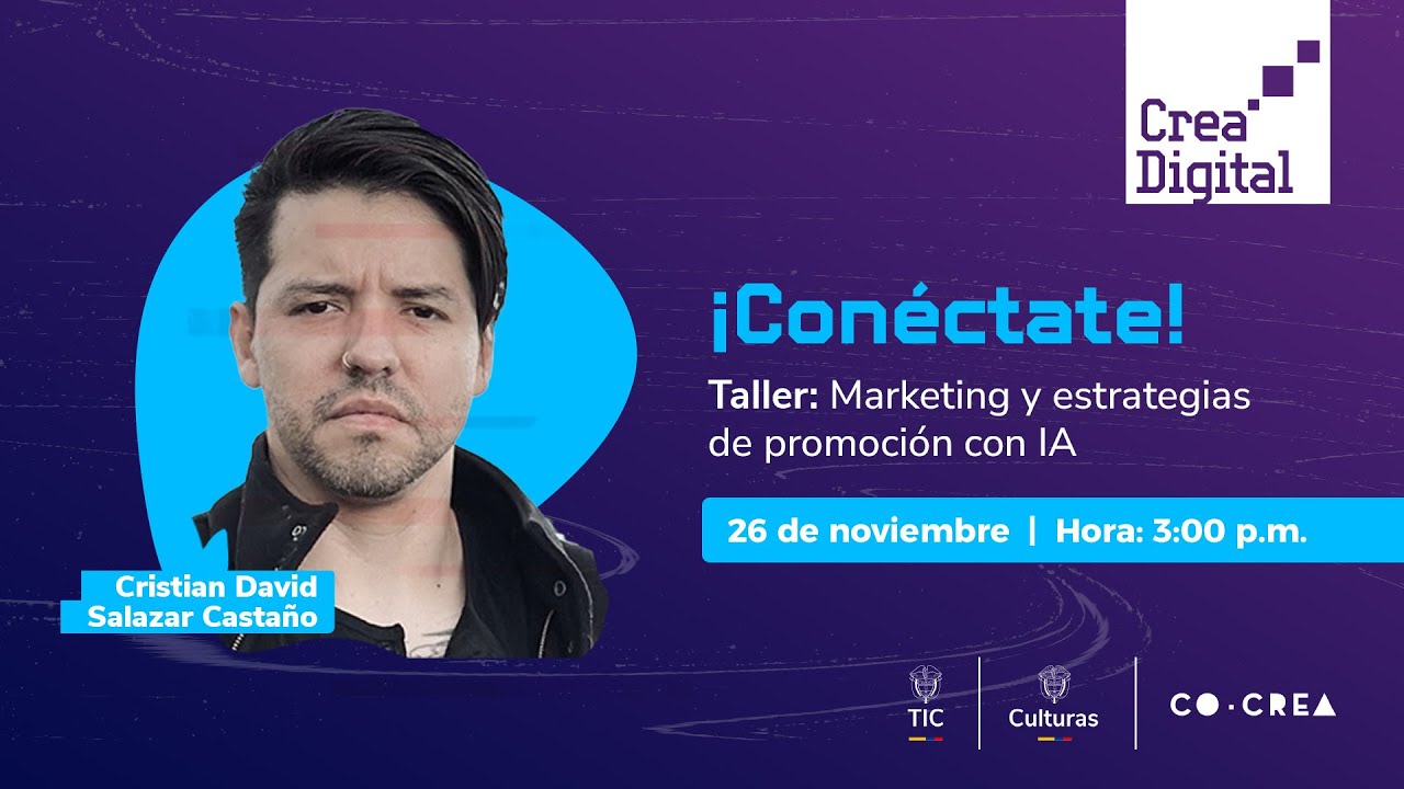 Taller virtual: Marketing y estrategias de promoción con IA  📱