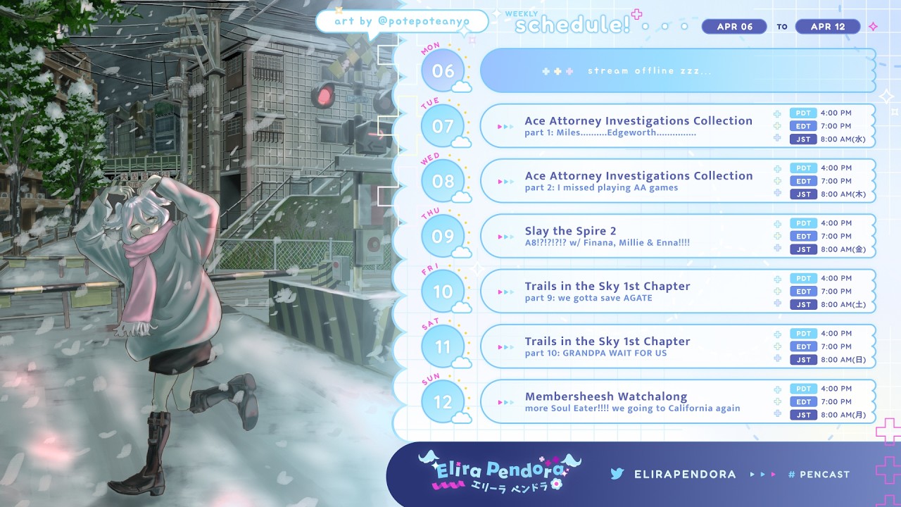 【schedule & free chat】