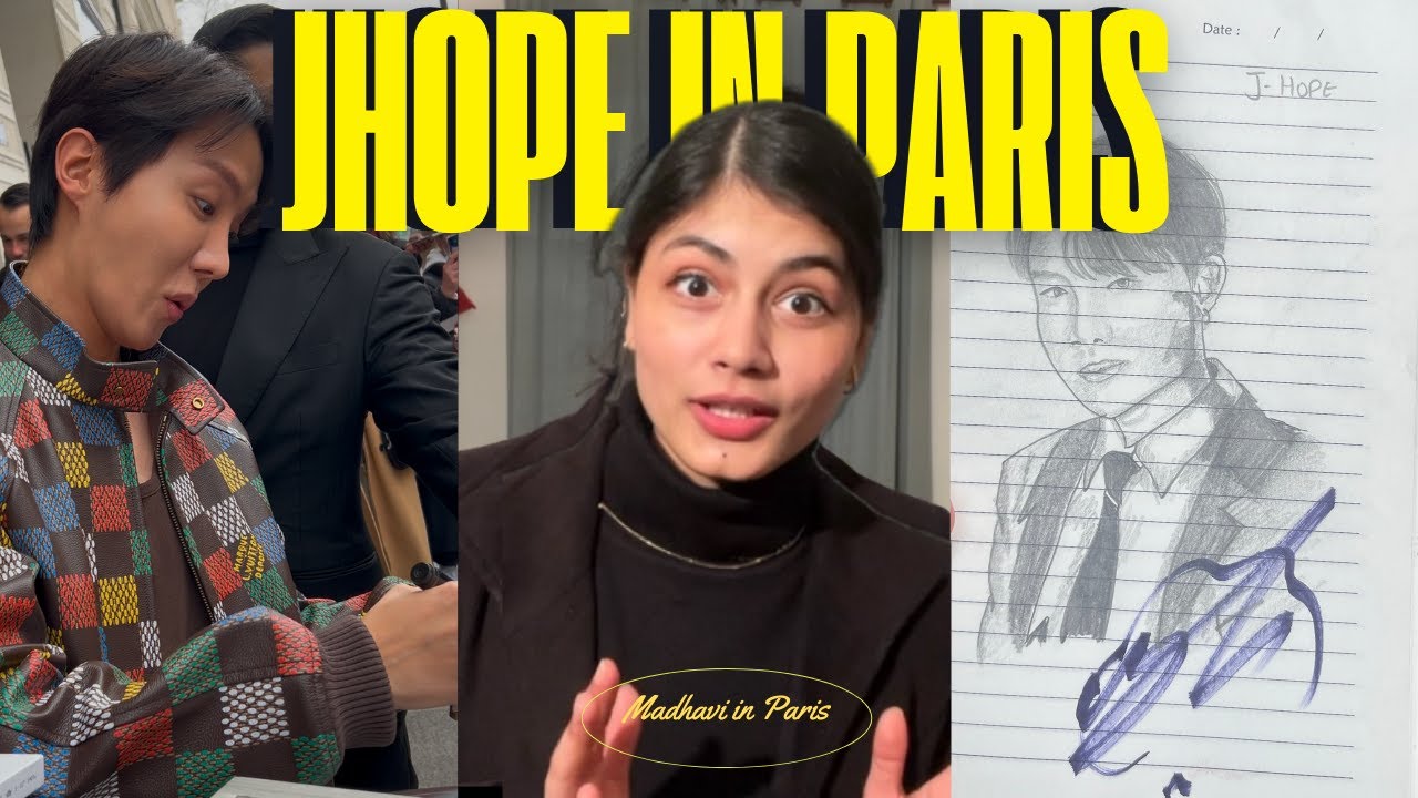 BTS J-Hope in Paris II OMG! I got J-Hope's Autograph