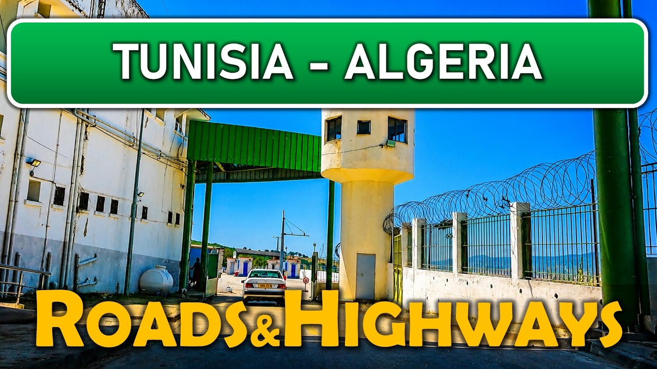 ALGIERIA in a TimeLapse - Tunisia 🇹🇳 to Algeria 🇩🇿 - video of the ENTIRE ROUTE