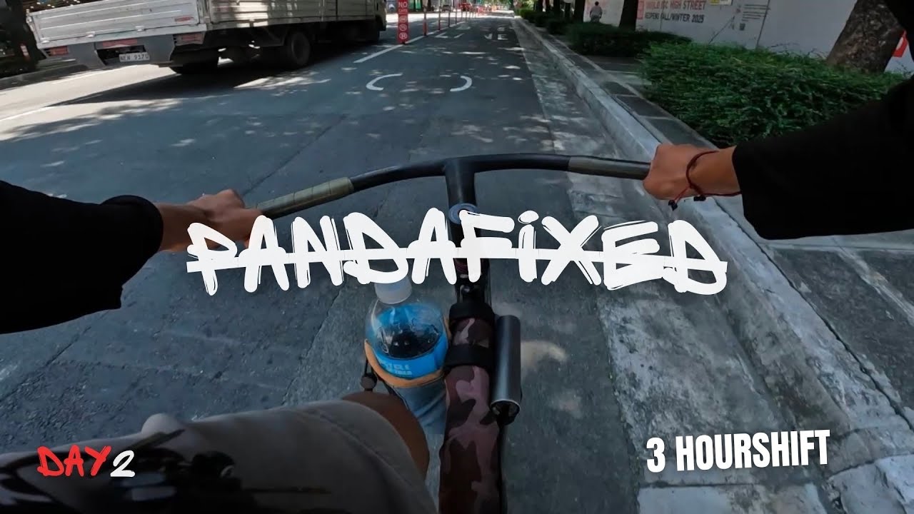 POV FOODPANDA  DELIVERY WALKRATE USING BRAKELESS BIKE (BGC) 
