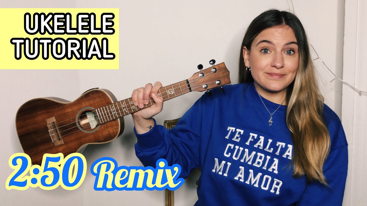 MYA, TINI & DUKI &ndash; 2:50 Remix | Tutorial Ukelele Mica Amatti