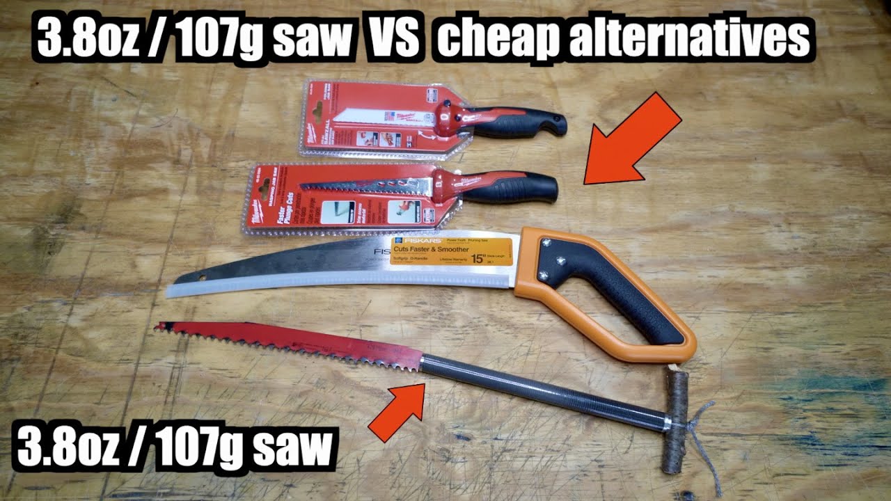 Worlds Lightest Backpacking Saw VS Cheap alternatives RACE
