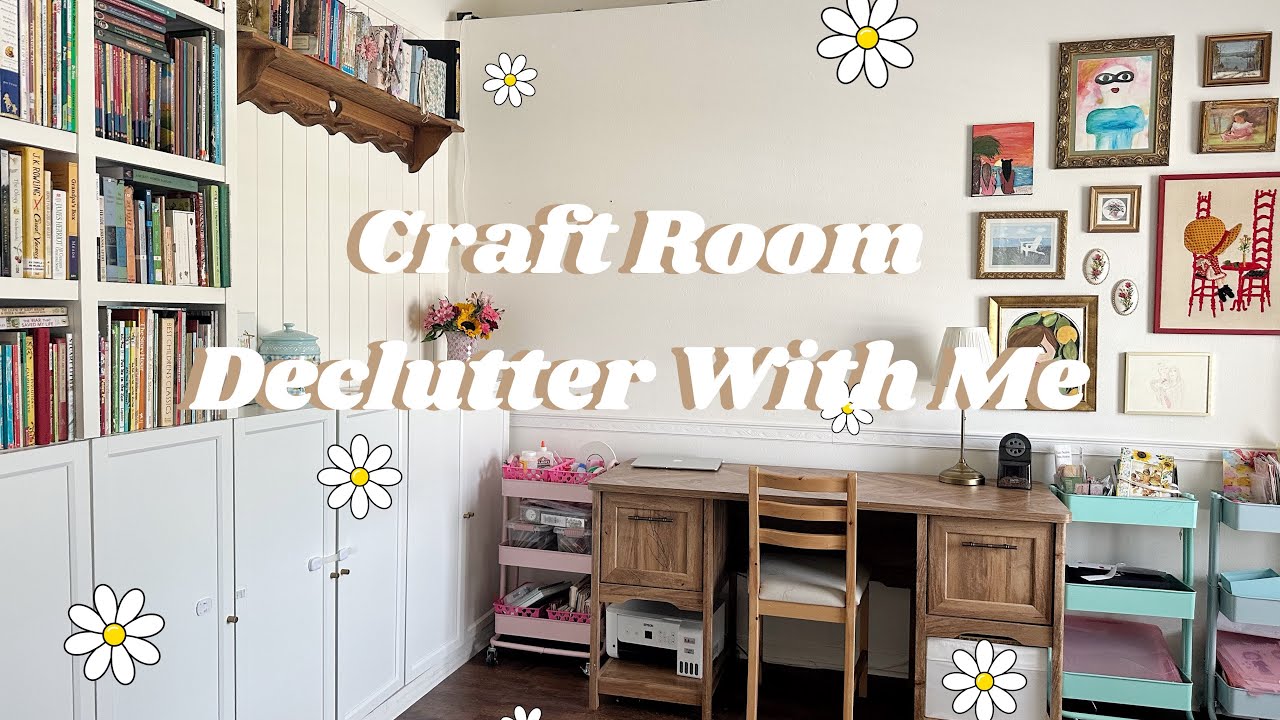 Craft room declutter 🌸 & organize with me!