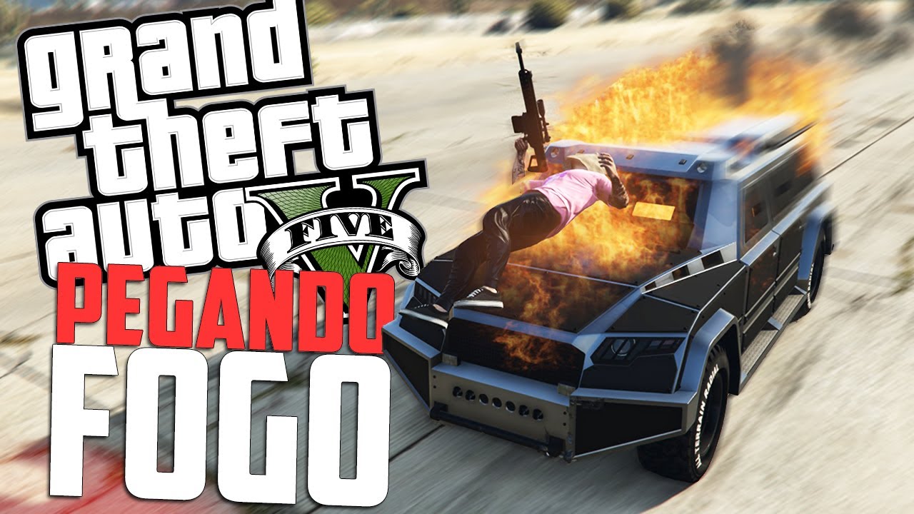 Carro de Fogo no Gta 5 Online Momentos Engraçados