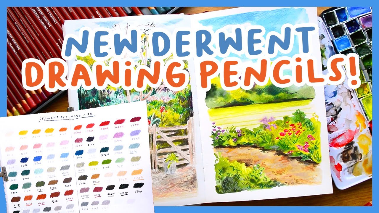 Swatching & drawing with the NEW 72 Derwent Drawing pencils ✏️